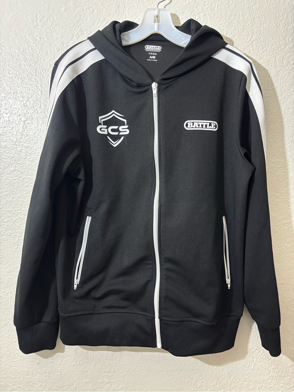 Men's Black Zip-Up Sweater Hoodie